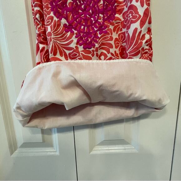 J. Crew crewcuts tropical flower pink sleeveless shift dress - Picture 7 of 7